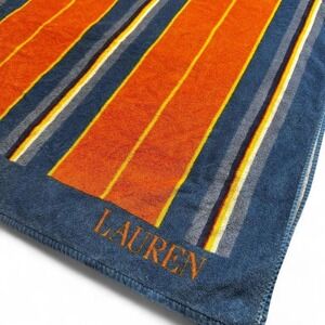 Lauren Ralph Lauren‎ blue and orange 35 by 62 beach towel